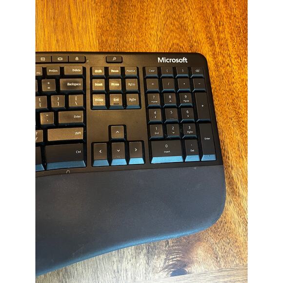 Microsoft Wired Ergonomic Keyboard Black LXM-00001 Model 1878 - Picture 3 of 6
